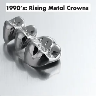 1990's: Rising Metal Crowns
